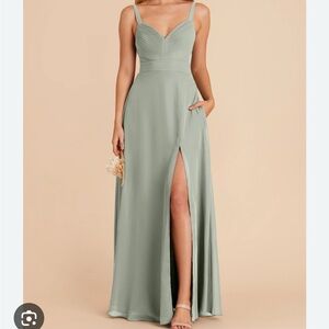 NWT Birdy Grey chiffon sage dress!